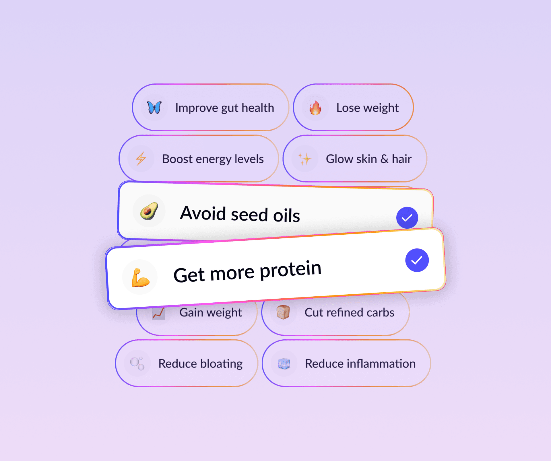 Goodie AI dietary goals